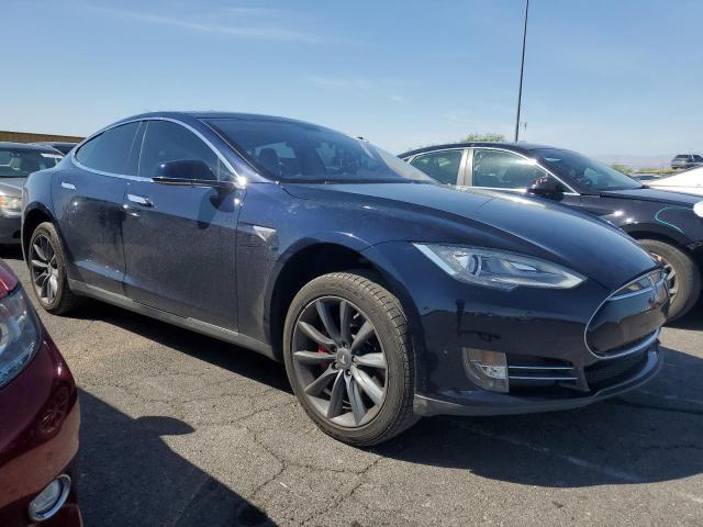 5YJSA1CP7DFP26773 - 2013 TESLA MODEL S BLUE photo 4