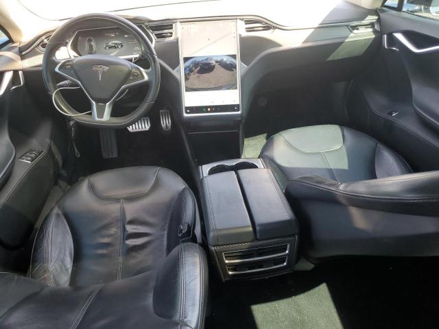 5YJSA1CP7DFP26773 - 2013 TESLA MODEL S BLUE photo 8