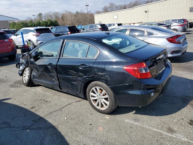 19XFB2F94CE347915 - 2012 HONDA CIVIC EXL BLACK photo 2