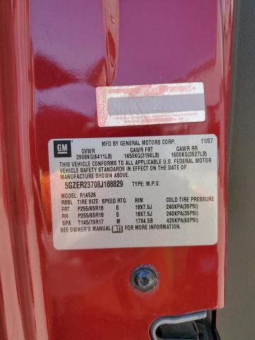 5GZER23708J188829 - 2008 SATURN OUTLOOK XR ბურგუნდია ფოტო 13