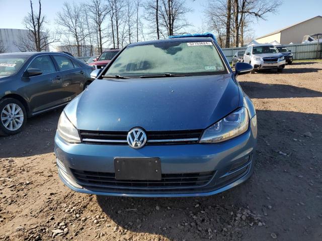 3VWRA7AUXFM046355 - 2015 VOLKSWAGEN GOLF TDI BLUE photo 5