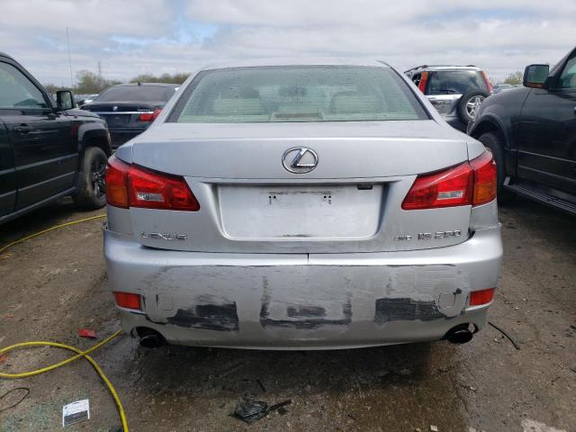 JTHCK262565006124 - 2006 LEXUS IS 250 SILVER photo 6