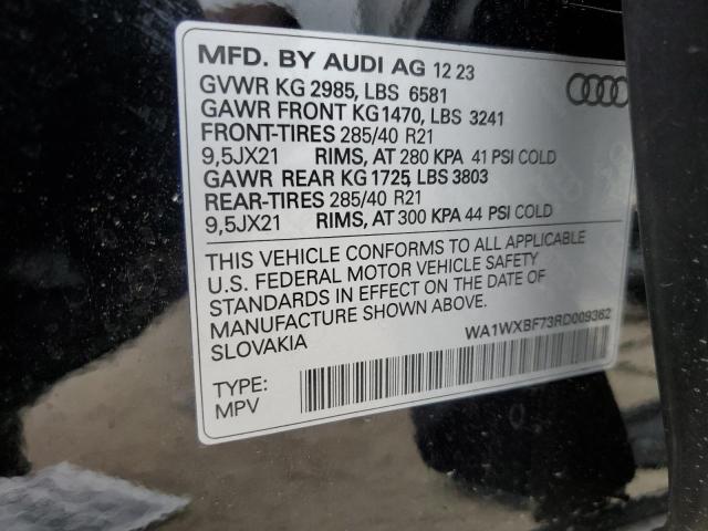 WA1WXBF73RD009362 - 2024 AUDI Q7 PRESTIGE S-LINE BLACK photo 14