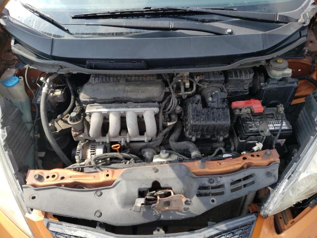 JHMGE88409S028435 - 2009 HONDA FIT SPORT ORANGE photo 11