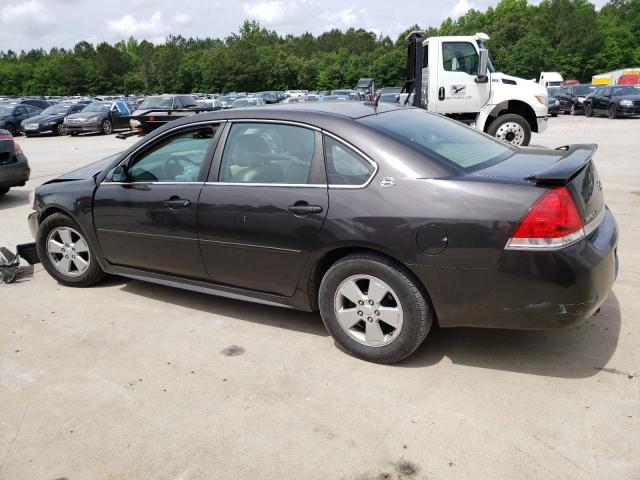 2G1WT57NX91261081 - 2009 CHEVROLET IMPALA 1LT BLACK photo 2