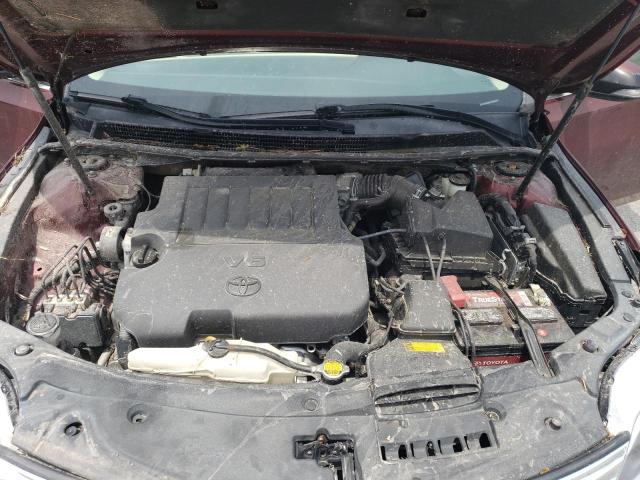 4T1BK1EB9DU020938 - 2013 TOYOTA AVALON BASE 勃艮第红 照片 11