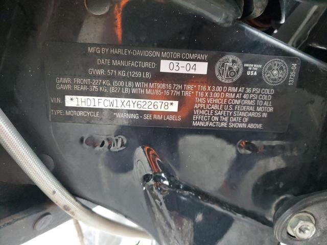 1HD1FCW1X4Y622678 - 2004 HARLEY-DAVIDSON FLHTCUI 双色 照片 9