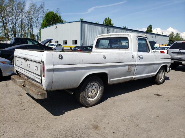 F10ARF72284 - 1969 FORD F100 WHITE photo 3