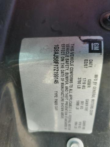 1G8AJ58F17Z199146 - 2007 SATURN ION LEVEL 2 GRAY photo 12