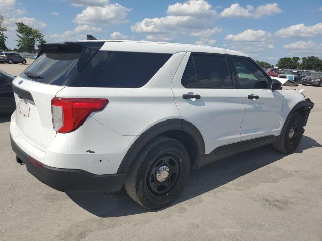 1FM5K8ABXMGB35140 - 2021 FORD EXPLORER POLICE INTERCEPTOR 白色 照片 3
