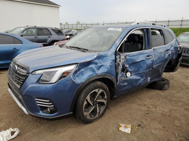 JF2SKARC2NH407236 - 2022 SUBARU FORESTER TOURING 蓝色 照片 1