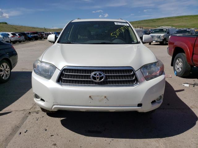 JTEEW44A992035874 - 2009 TOYOTA HIGHLANDER HYBRID LIMITED WHITE photo 5