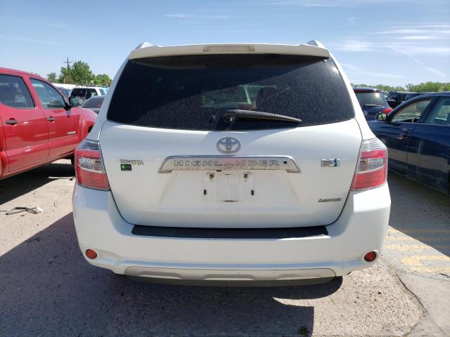 JTEEW44A992035874 - 2009 TOYOTA HIGHLANDER HYBRID LIMITED WHITE photo 6