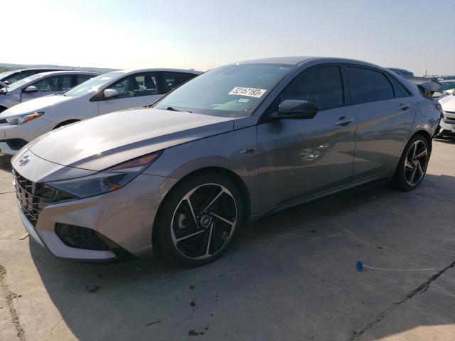 KMHLR4AF9MU165178 - 2021 HYUNDAI ELANTRA N LINE GRAY photo 1