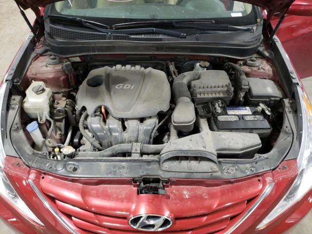 5NPEB4AC0DH799514 - 2013 HYUNDAI SONATA GLS RED photo 11