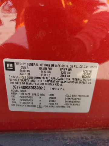 3GYFNDE36DS628613 - 2013 CADILLAC SRX PERFORMANCE COLLECTION RED photo 14