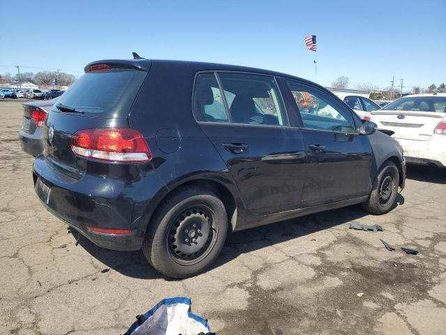 WVWDB7AJ5DW139054 - 2013 VOLKSWAGEN GOLF BLACK photo 3
