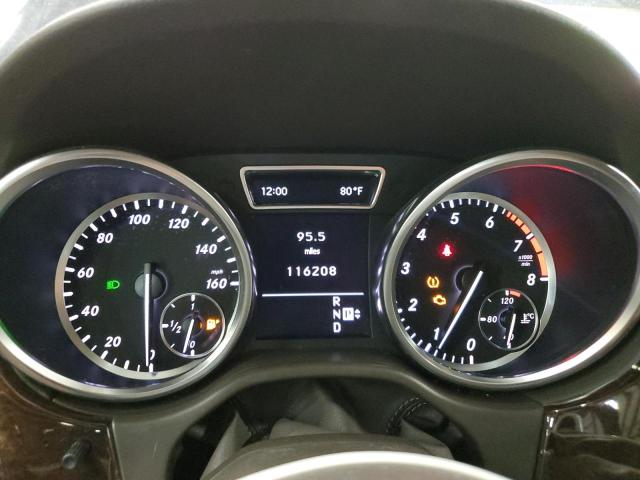 4JGDA5HBXCA015505 - 2012 MERCEDES-BENZ ML 350 4MATIC BLACK photo 9