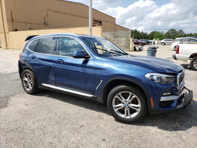 5UXTR9C58KLR09148 - 2019 BMW X3 XDRIVE30I BLUE photo 4