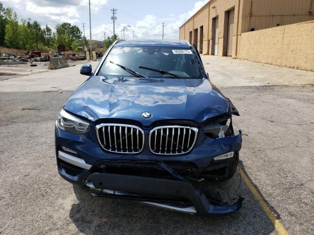 5UXTR9C58KLR09148 - 2019 BMW X3 XDRIVE30I BLUE photo 5