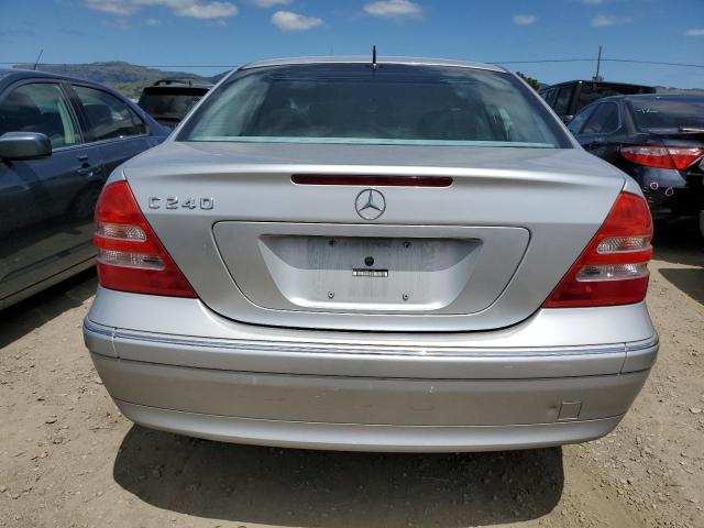 WDBRF61J63E011722 - 2003 MERCEDES-BENZ C 240 SILVER photo 6