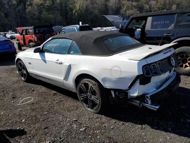 1ZVBP8FF2D5207560 - 2013 FORD MUSTANG GT WHITE photo 2