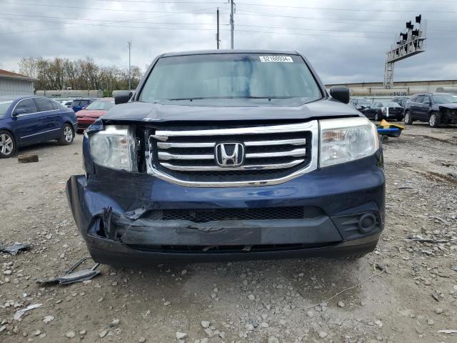 5FNYF4H29FB044233 - 2015 HONDA PILOT LX BLUE photo 5