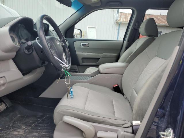 5FNYF4H29FB044233 - 2015 HONDA PILOT LX BLUE photo 7