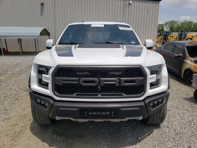 1FTFW1RG0HFA84585 - 2017 FORD F150 RAPTOR WHITE photo 5