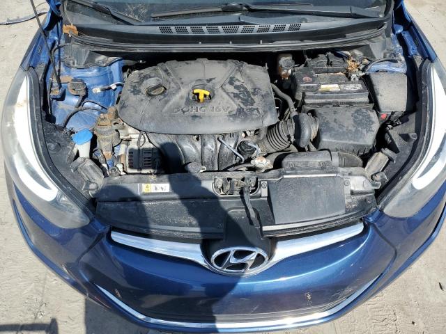 5NPDH4AE9GH673927 - 2016 HYUNDAI ELANTRA SE BLUE photo 11