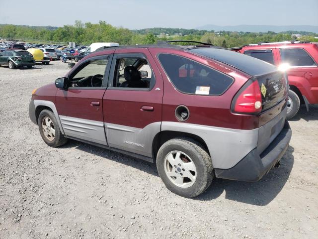 3G7DA03E81S513740 - 2001 PONTIAC AZTEK MAROON photo 2