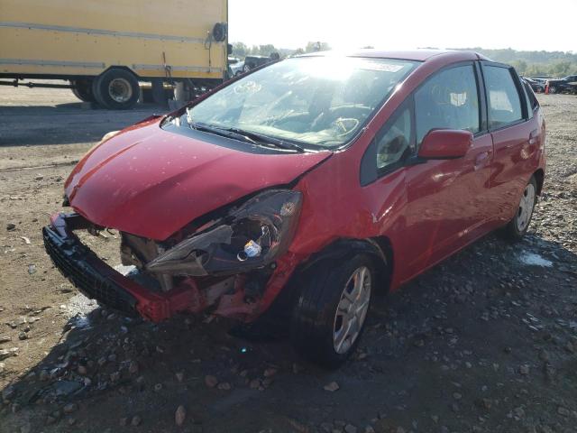 JHMGE8H37CC027453 - 2012 HONDA FIT RED photo 2