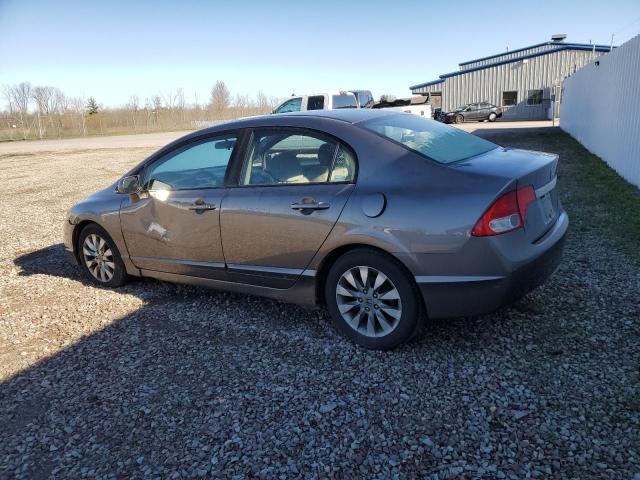 1HGFA16849L026480 - 2009 HONDA CIVIC EX GRAY photo 2