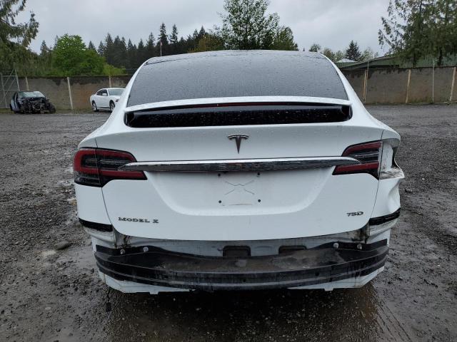 5YJXCBE26GF019062 - 2016 TESLA MODEL X WHITE photo 6