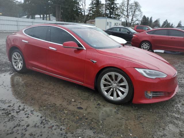5YJSA1E26HF209598 - 2017 TESLA MODEL S წითელი ფოტო 4