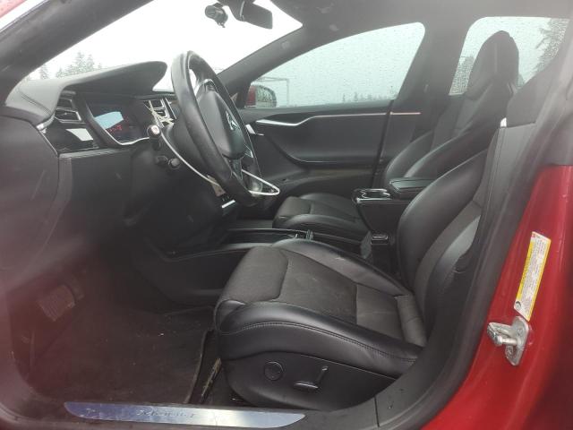 5YJSA1E26HF209598 - 2017 TESLA MODEL S წითელი ფოტო 7