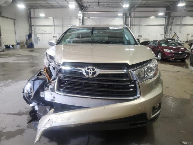 5TDJKRFH0GS343608 - 2016 TOYOTA HIGHLANDER XLE TAN photo 5