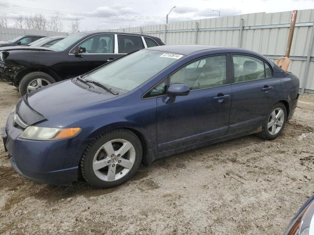 1HGFA16446L807301 - 2006 HONDA CIVIC LX BLUE photo 1