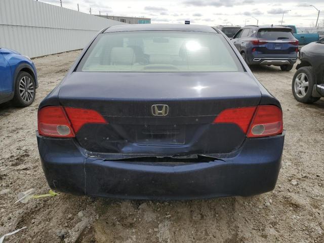 1HGFA16446L807301 - 2006 HONDA CIVIC LX BLUE photo 6