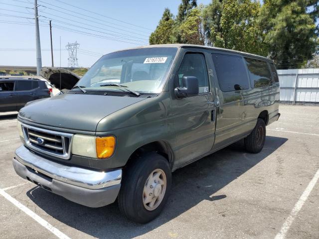 1FBSS31S14HA57114 - 2004 FORD ECONOLINE E350 SUPER DUTY WAGON GREEN photo 1