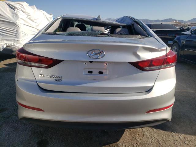 5NPD74LF2JH391483 - 2018 HYUNDAI ELANTRA SE SILVER photo 6