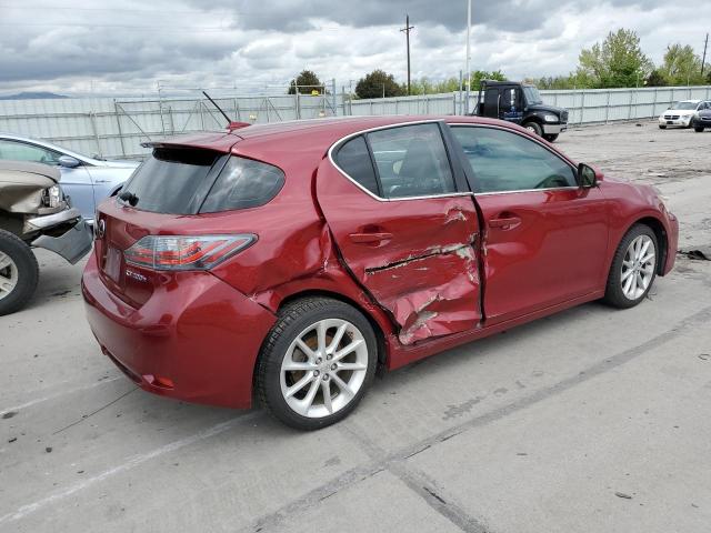 JTHKD5BH9C2086266 - 2012 LEXUS CT 200 RED photo 3