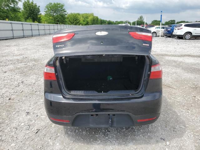 KNADM4A3XD6211521 - 2013 KIA RIO LX BLACK photo 6