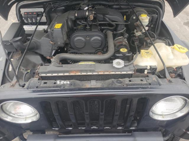 1J4FA29136P741039 - 2006 JEEP WRANGLER / SE BLACK photo 11