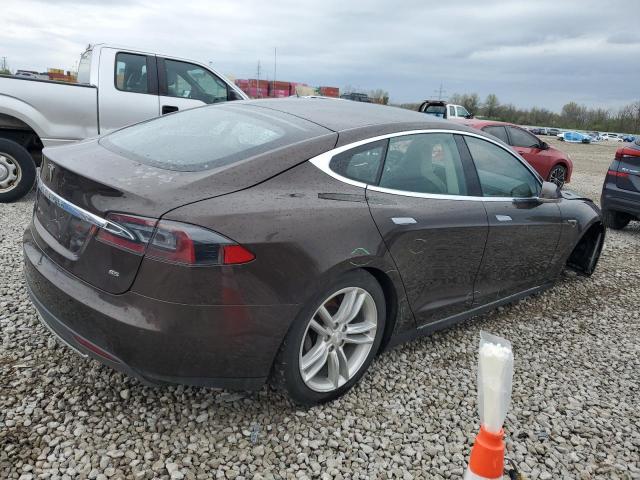 5YJSA1H19EFP51003 - 2014 TESLA MODEL S BROWN photo 3