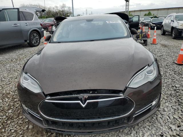 5YJSA1H19EFP51003 - 2014 TESLA MODEL S BROWN photo 5