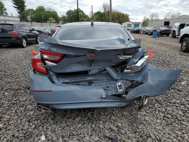 1HGCV1F43MA070110 - 2021 HONDA ACCORD SPORT SE BLUE photo 6