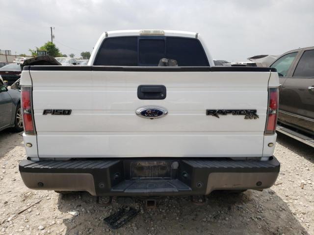 1FTFW1R63DFB82348 - 2013 FORD F150 SVT RAPTOR WHITE photo 6