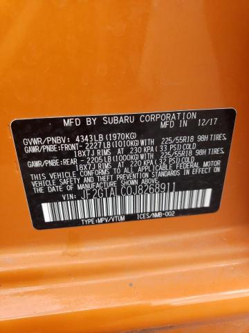 JF2GTALC0J8268911 - 2018 SUBARU CROSSTREK LIMITED ORANGE photo 14