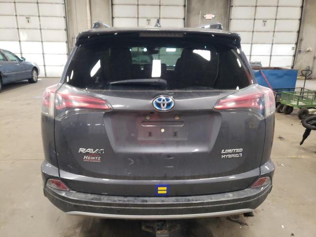 JTMDJREV6HD094350 - 2017 TOYOTA RAV4 HV LIMITED GRAY photo 6